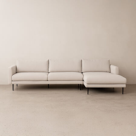Sofá Seccional Derecho Beige María Repreve