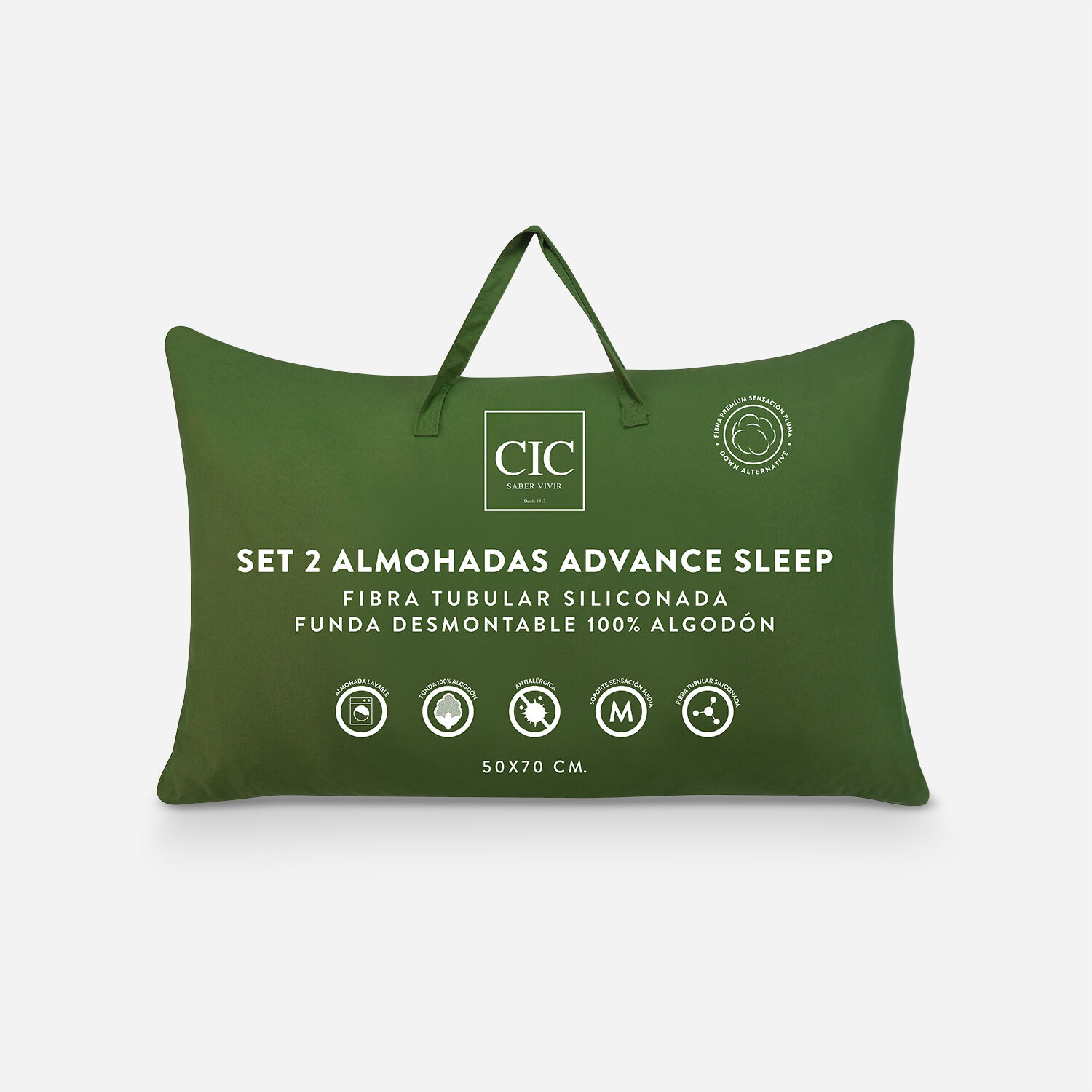 Pack 2 Almohadas Down Alternative Advance Sleep 50 X 70 cm