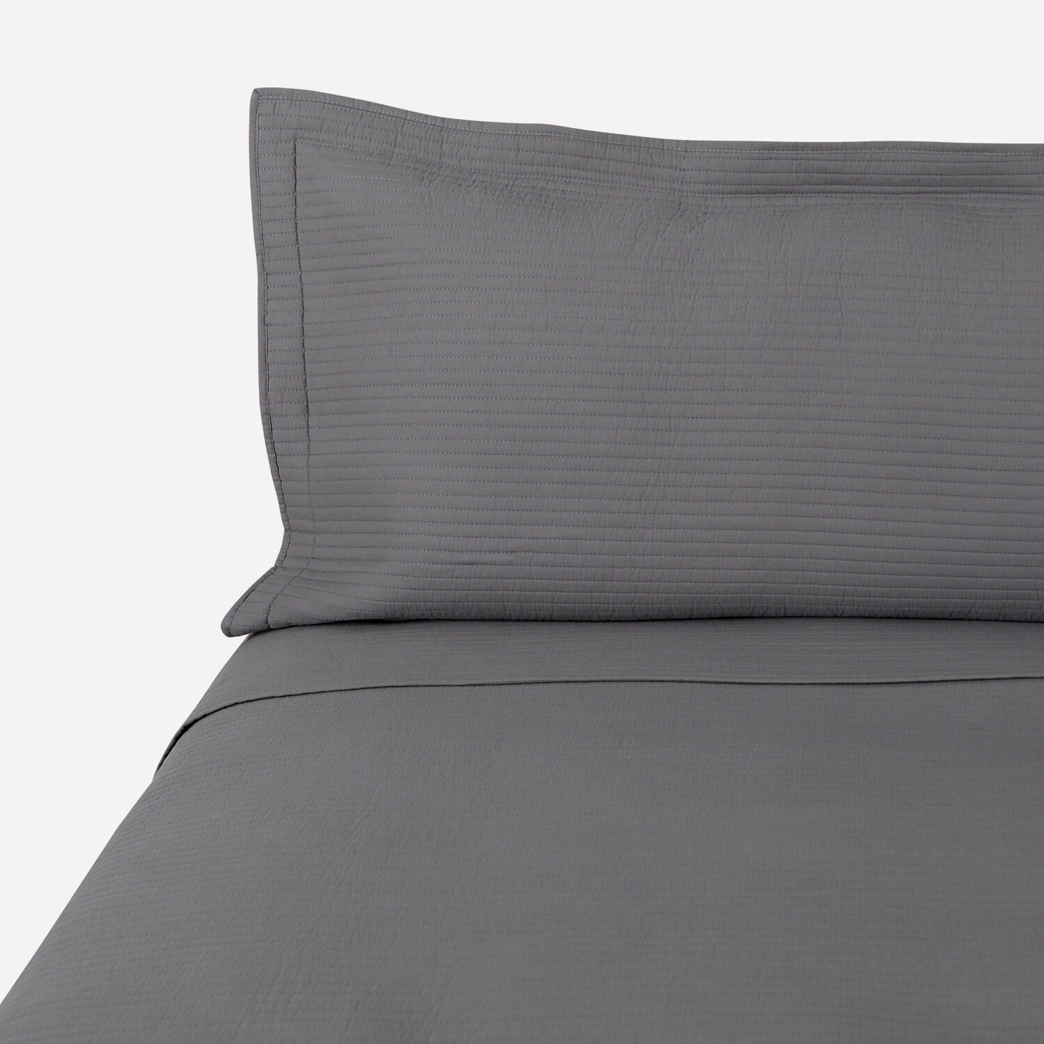 Quilt King Algodón Gris