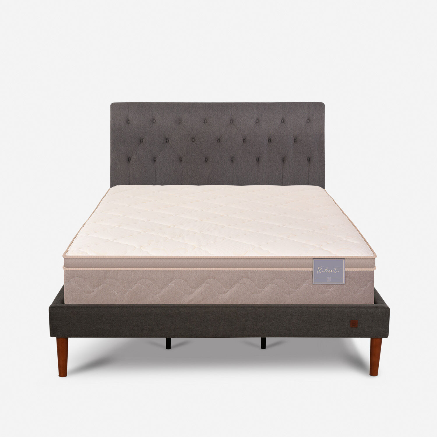 Cama Europea Curve King Rilassati + Respaldo Kavery