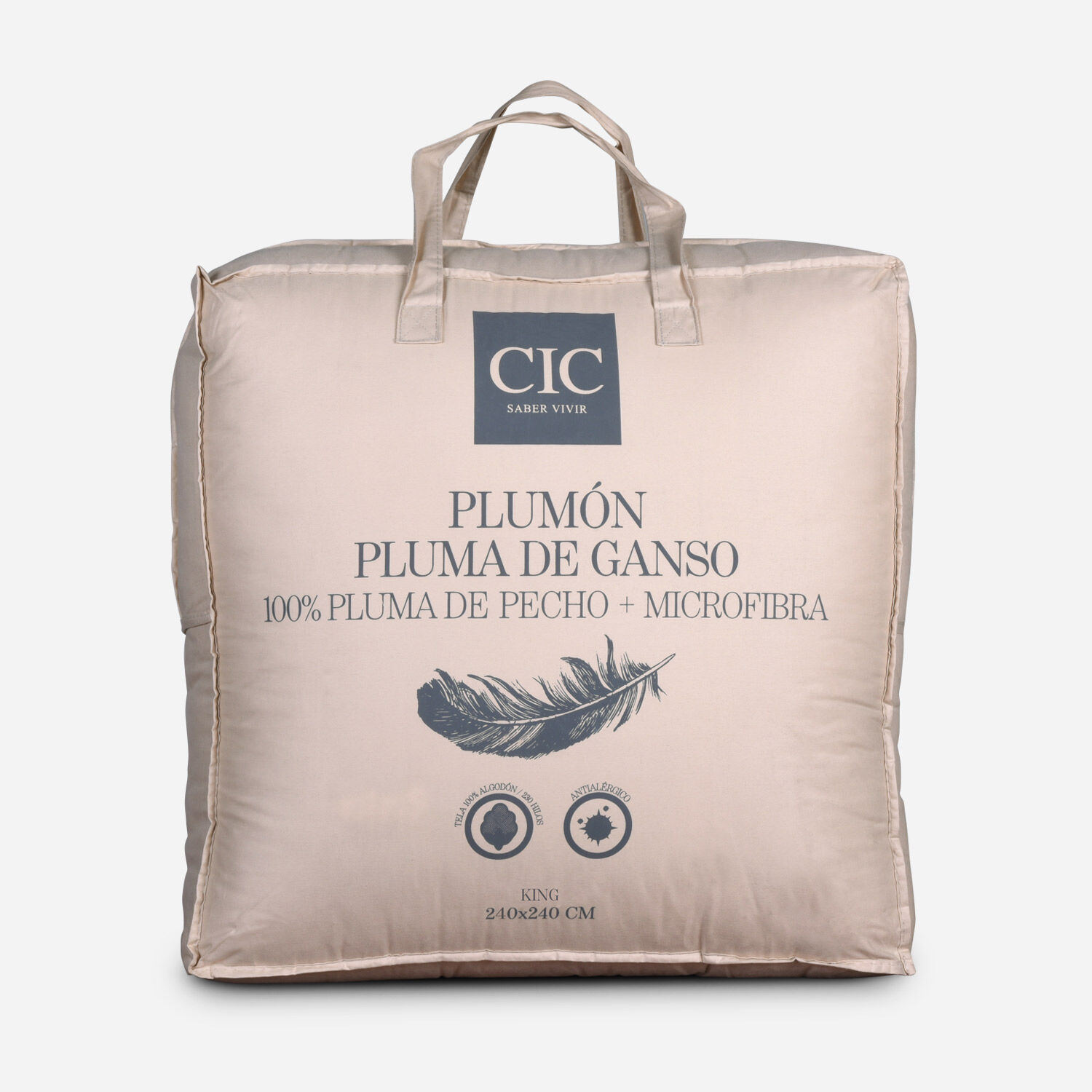 Plum&oacute;n King Pluma 15% Ganso