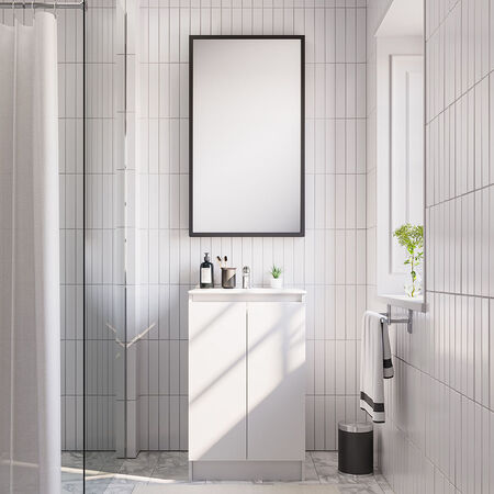 Vanitorio 2 Puertas Lisboa Blanco 50 Cm.