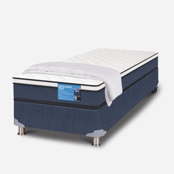 Cama Americana 1 Plaza Excellence Plus + Plumón