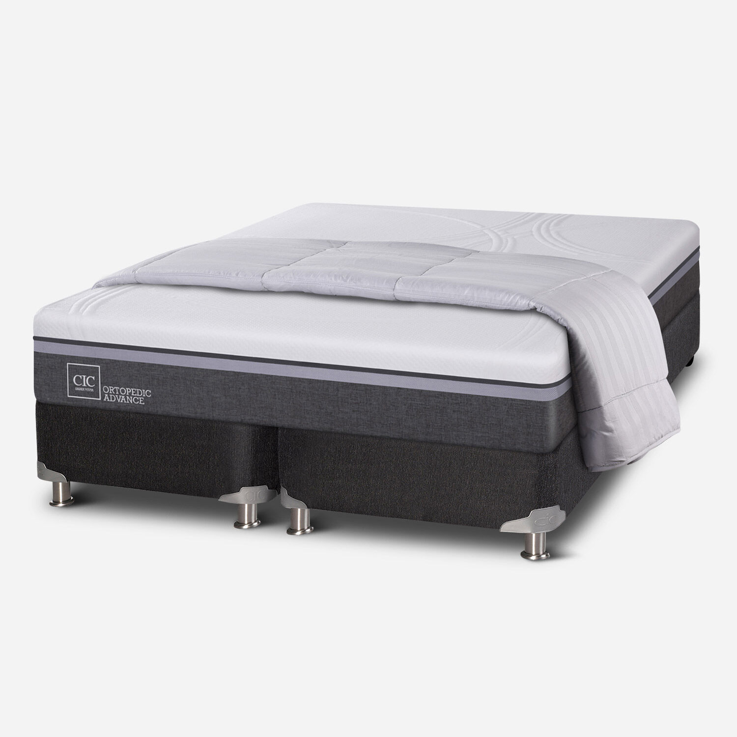 Box Spring King Ortopedic Advance 5 Zonas + Plum&oacute;n