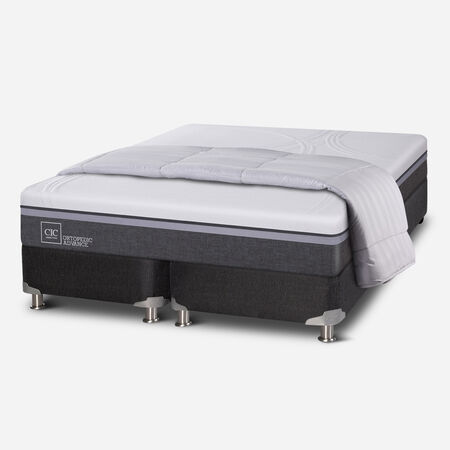 Box Spring King Ortopedic Advance 5 Zonas + Plum&oacute;n