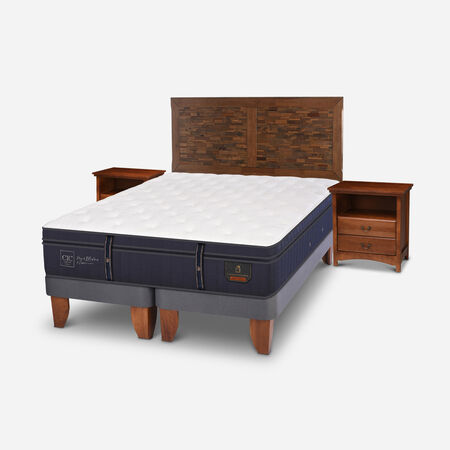 Cama Europea King Grand Premium + Set Antique