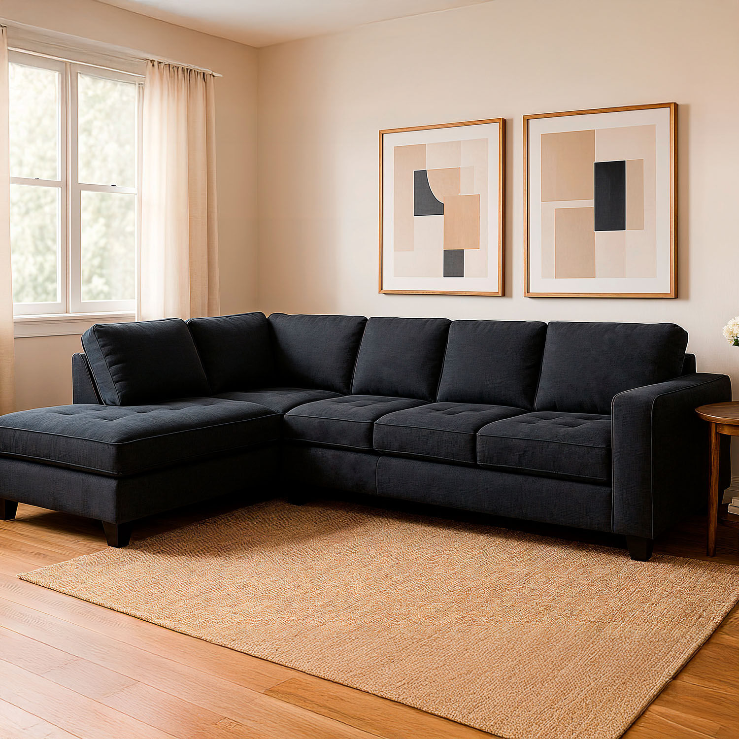 Sof&aacute; Seccional Izquierdo Gris T&aacute;mesis