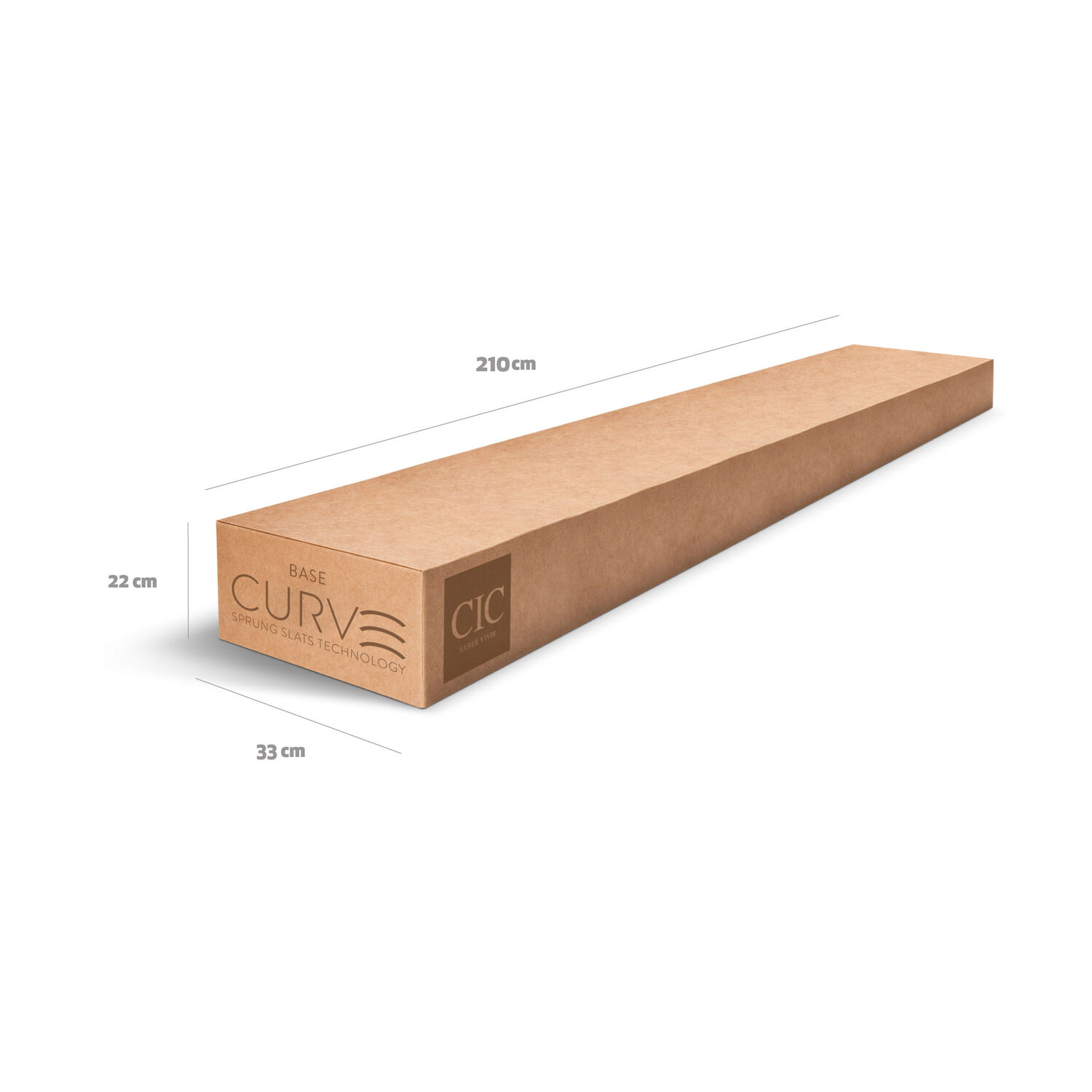 Cama Europea Curve King Premium + Respaldo T&aacute;mesis