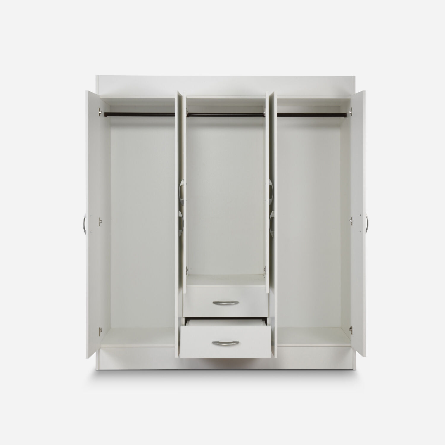 Cl&oacute;set 6 Puertas 2 Cajones Trancura Blanco