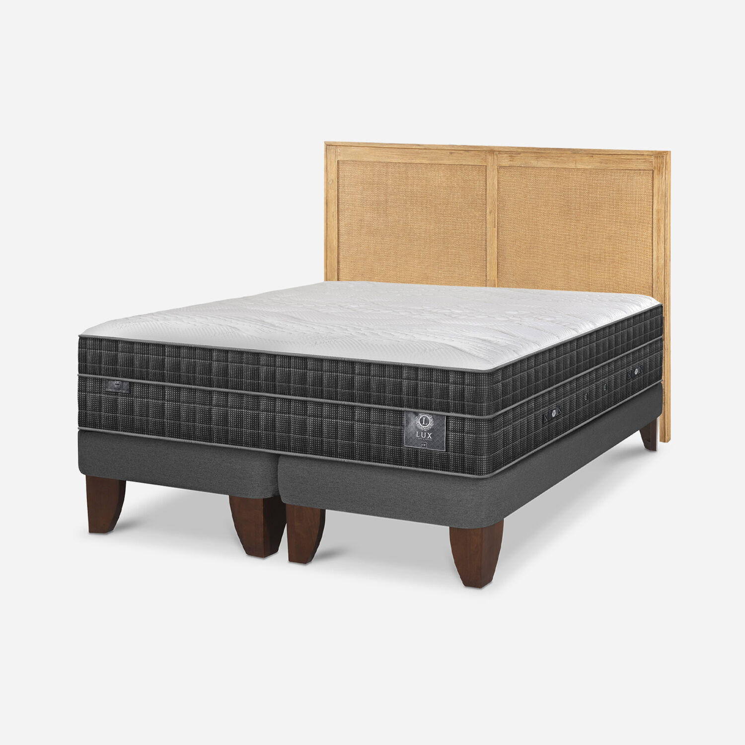 Cama Europea King Lux + Respaldo Sava