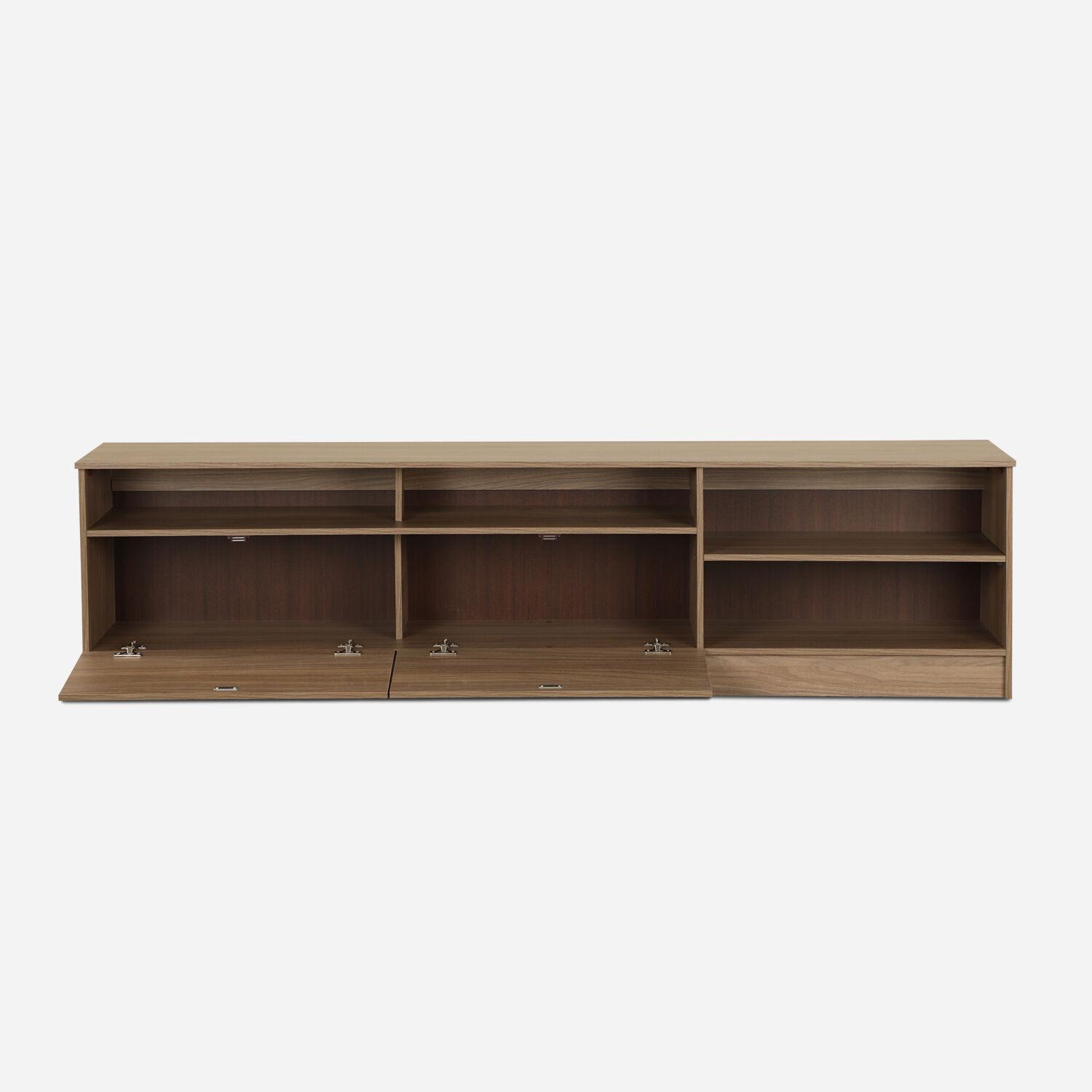 Rack Standford 2 Puertas 2 Repisas Nogal