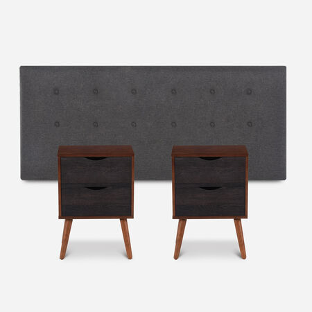 Respaldo 2 Plazas + Veladores &Eacute;ufrates