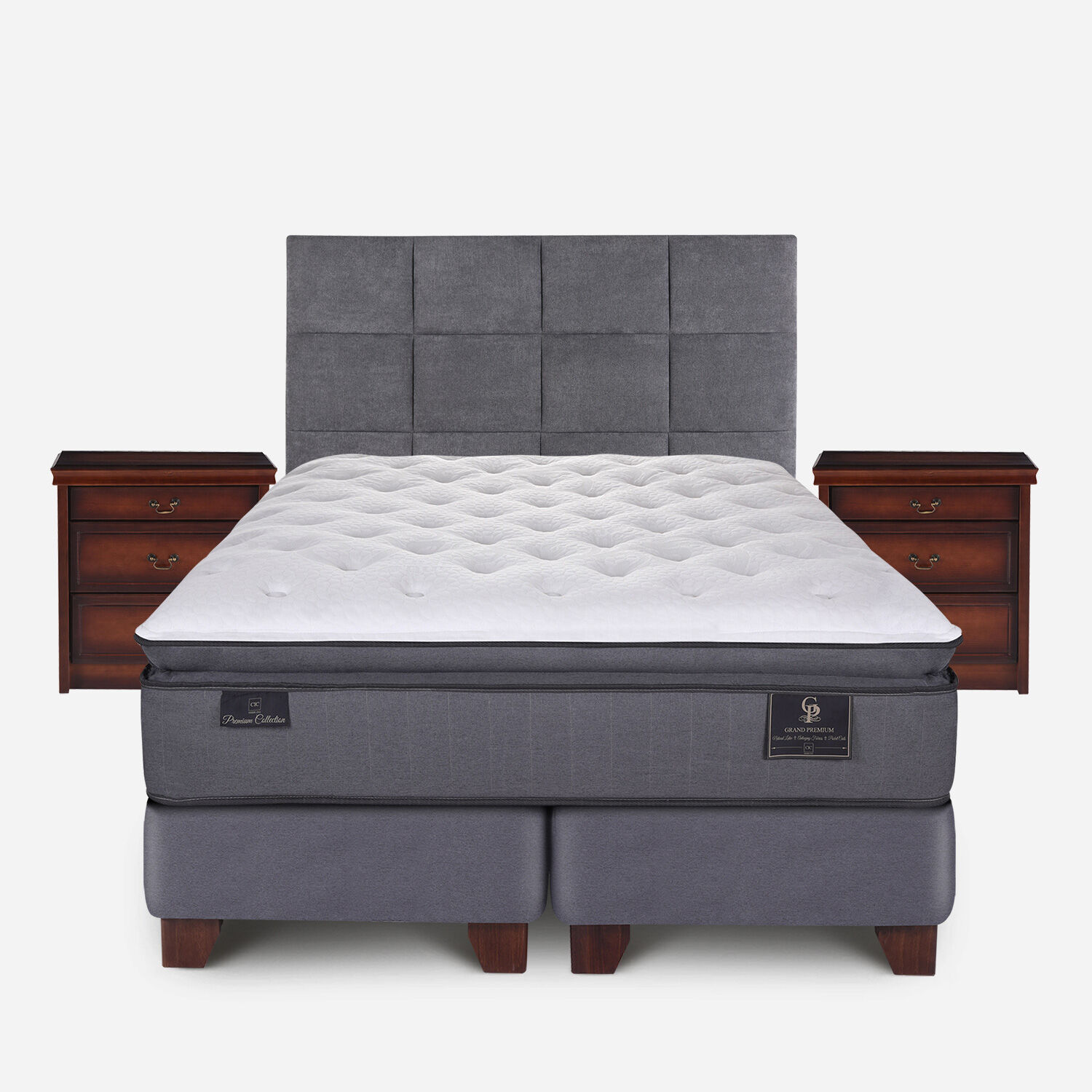 Box Spring Super King Grand Premium + Set T&aacute;mesis