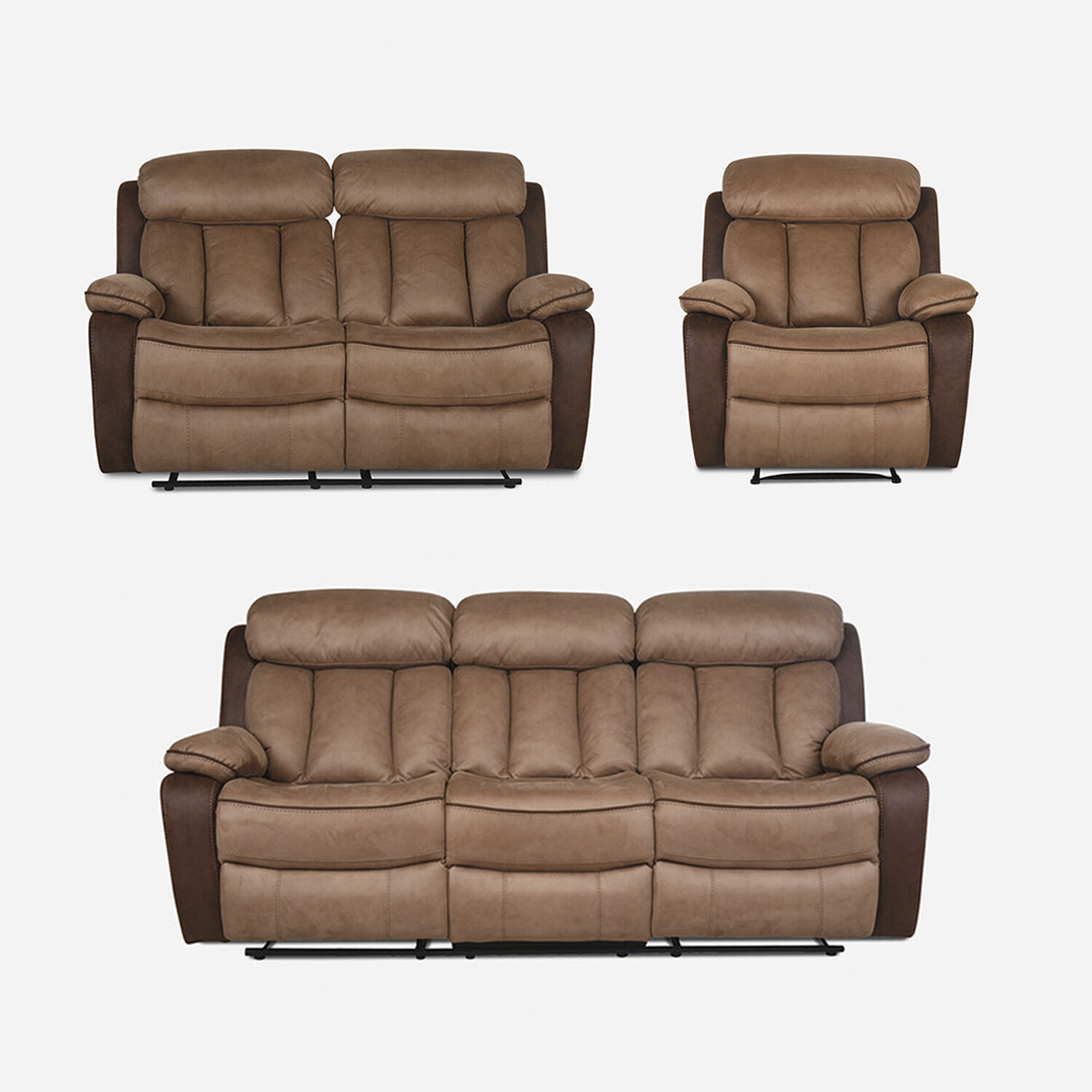 Juego reclinables Moka 3 2 y 1 cuerpo