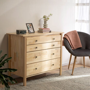 C&oacute;moda 4 Cajones Berl&iacute;n Natural