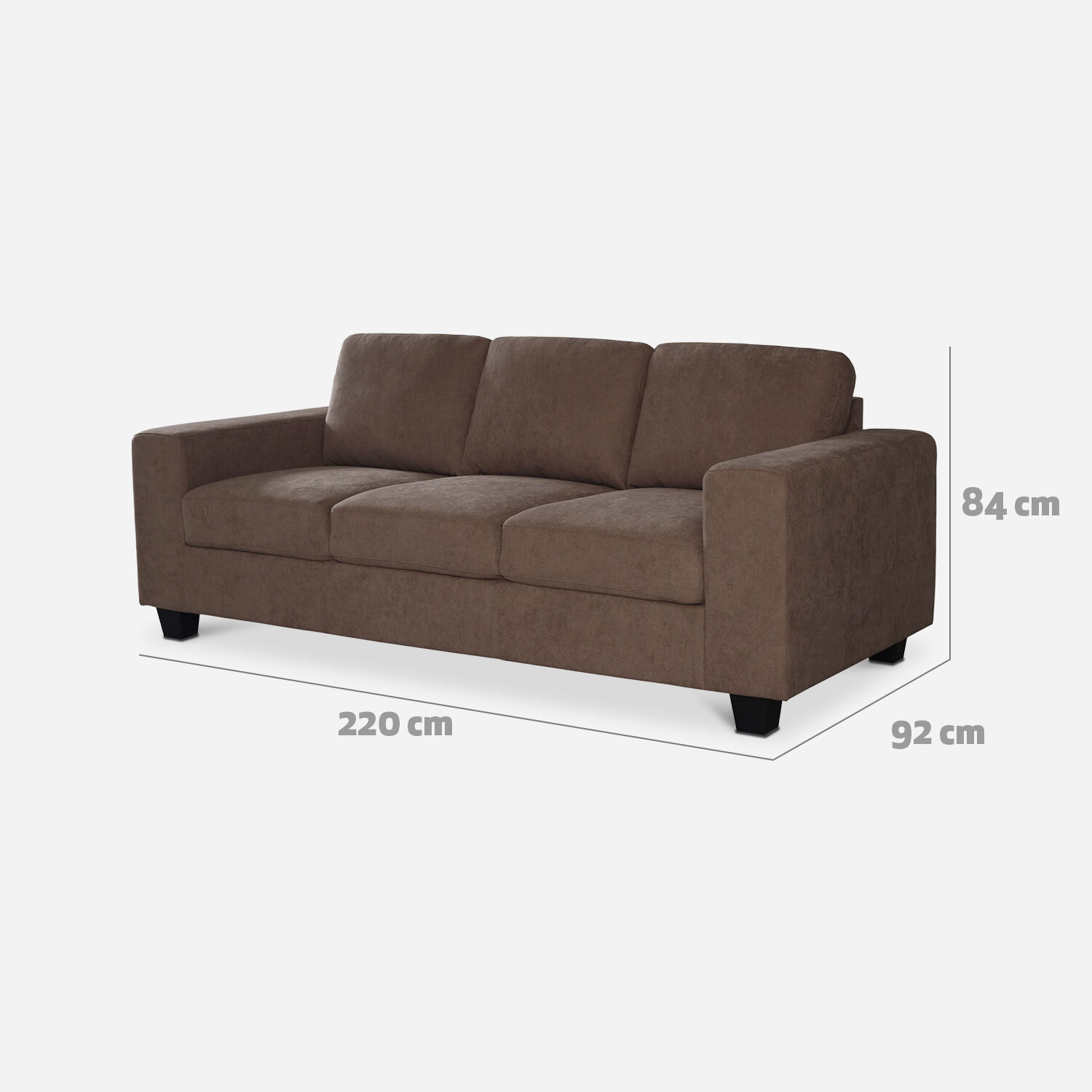 Sof&aacute; 3 Cuerpos T&aacute;mesis Taupe