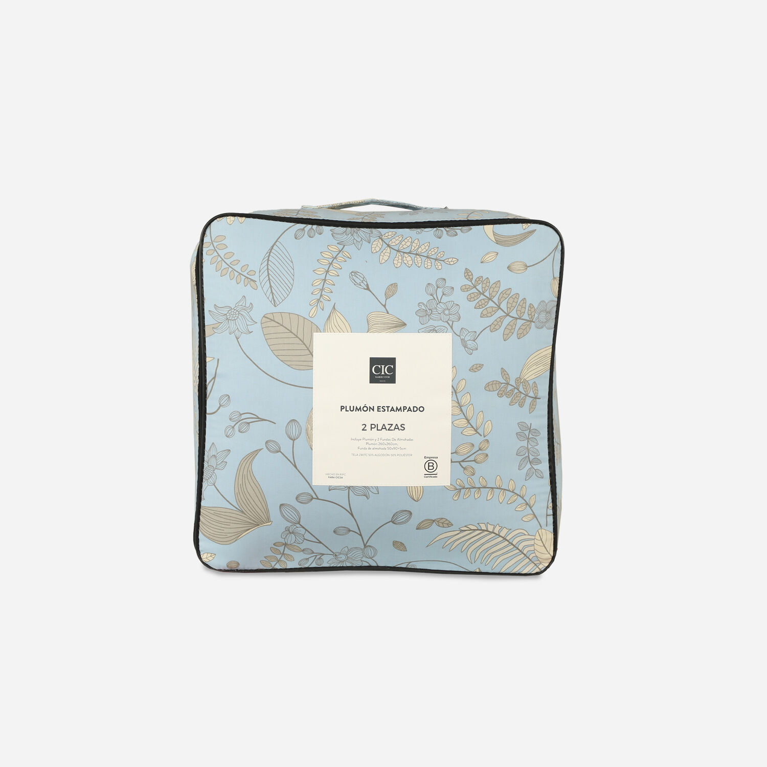 Plum&oacute;n 2 Plazas Polycotton Magnolia