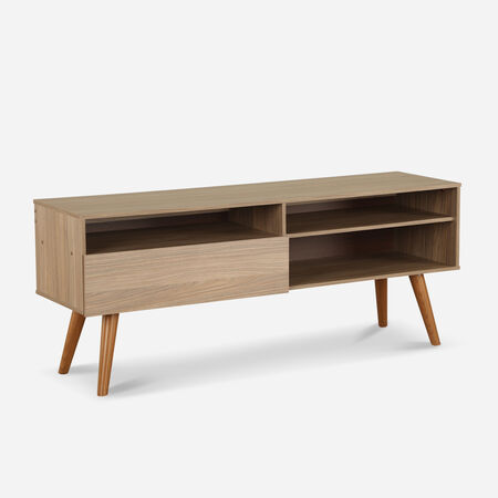 Rack Standford 1 Puerta 2 Repisas Nogal