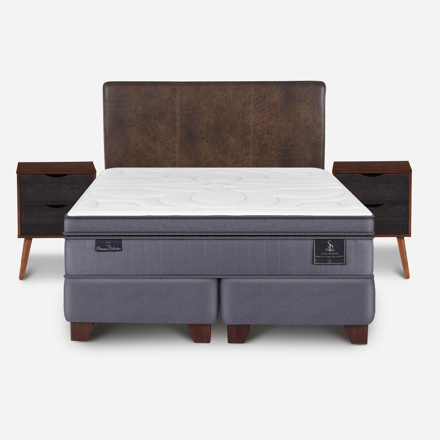 Box Spring King Super Premium + Set Baker
