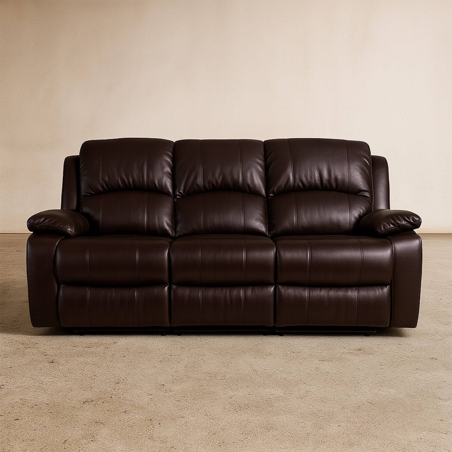 Sof&aacute; 3 Cuerpos Reclinable Andaluc&iacute;a Chocolate