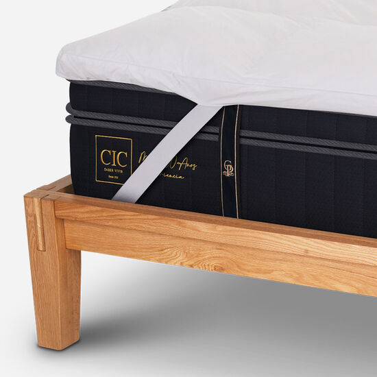 Cama Oak 2 Plazas Grand Premium + Topper