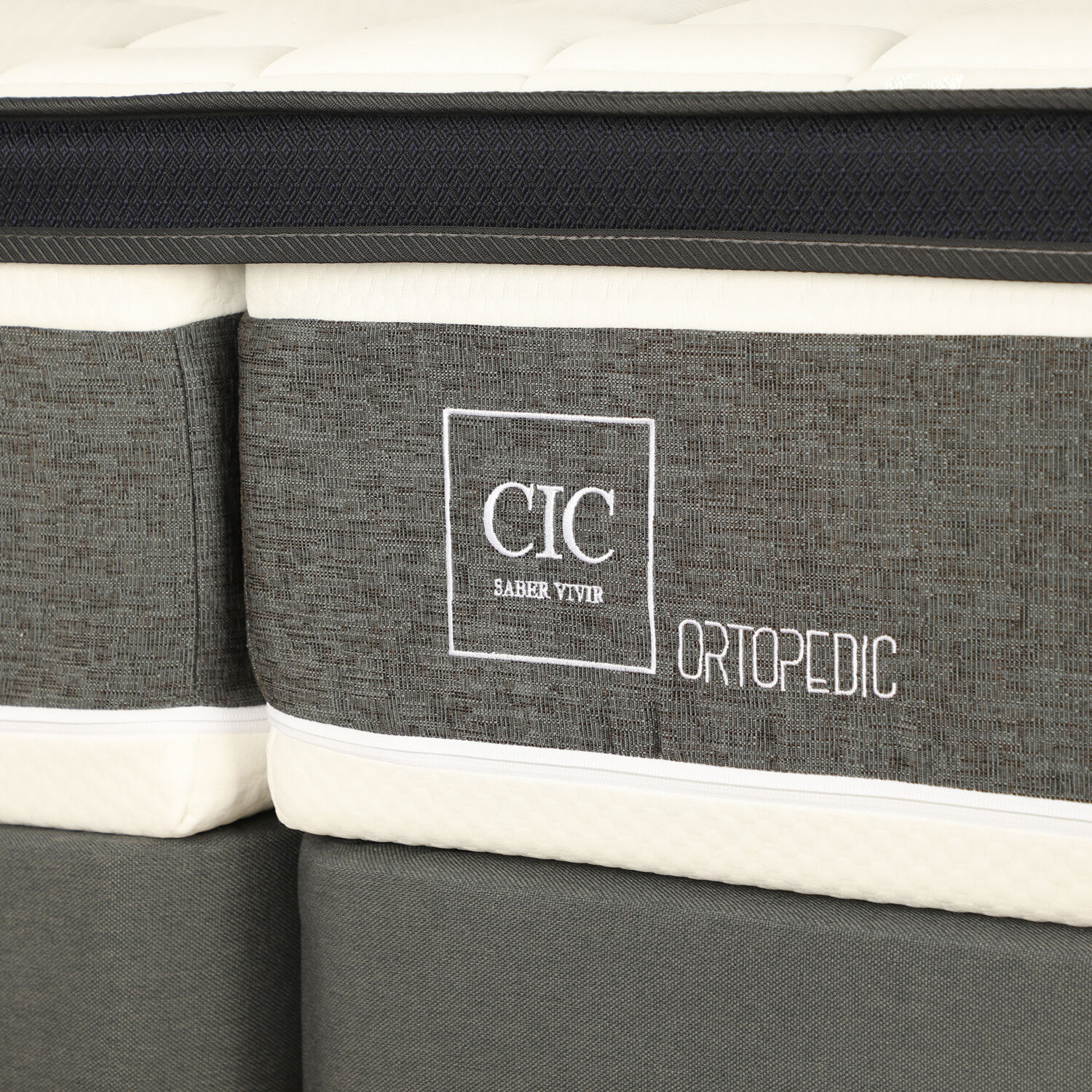 D&uacute;plex Cama Europea 1 Plaza Ortopedic + Topper Premium + Cubrecolch&oacute;n