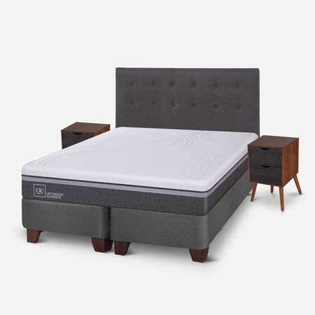 Box Spring 2 Plazas Ortopedic Advance Base Dividida + Set &Eacute;ufrates