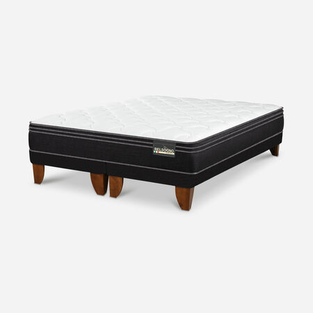 Cama Europea Belsogno 2 Plazas Premium Black