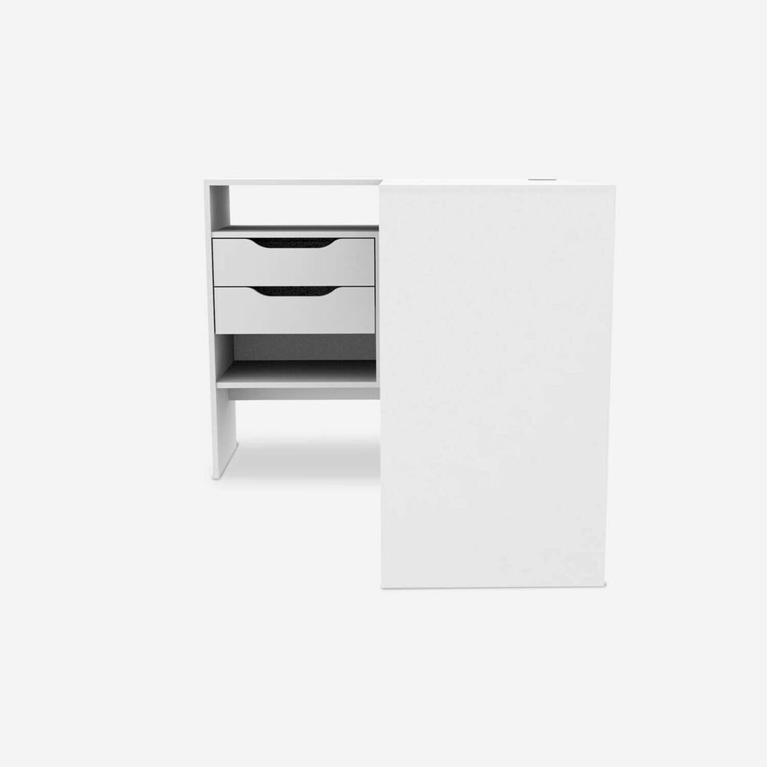 Escritorio 2 Cajones Blanco Milán