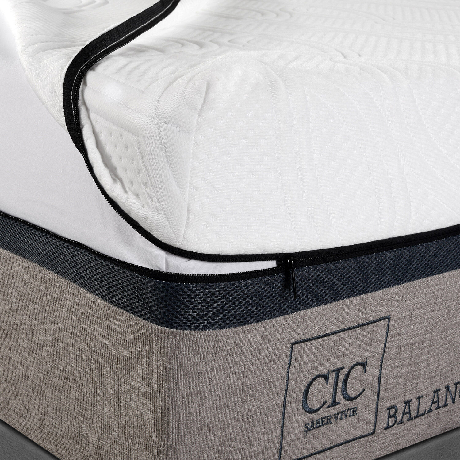 Cama Europea King Balance + Set Torino Caramel