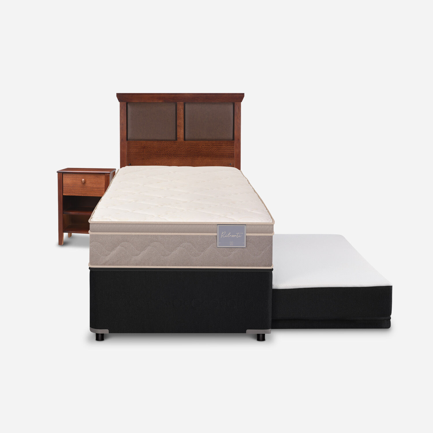 Cama Nido Div&aacute;n Rilassati + Set Torino Caramel