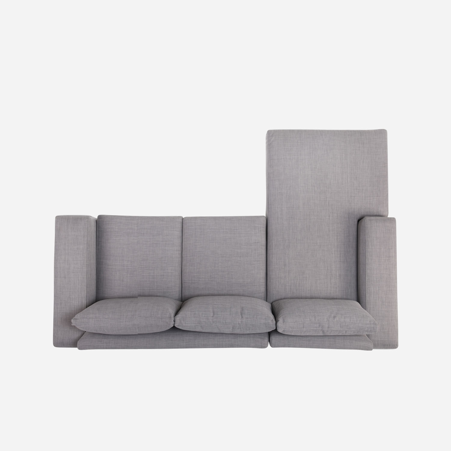 Sof&aacute; Seccional Izquierdo Praga Gris Claro