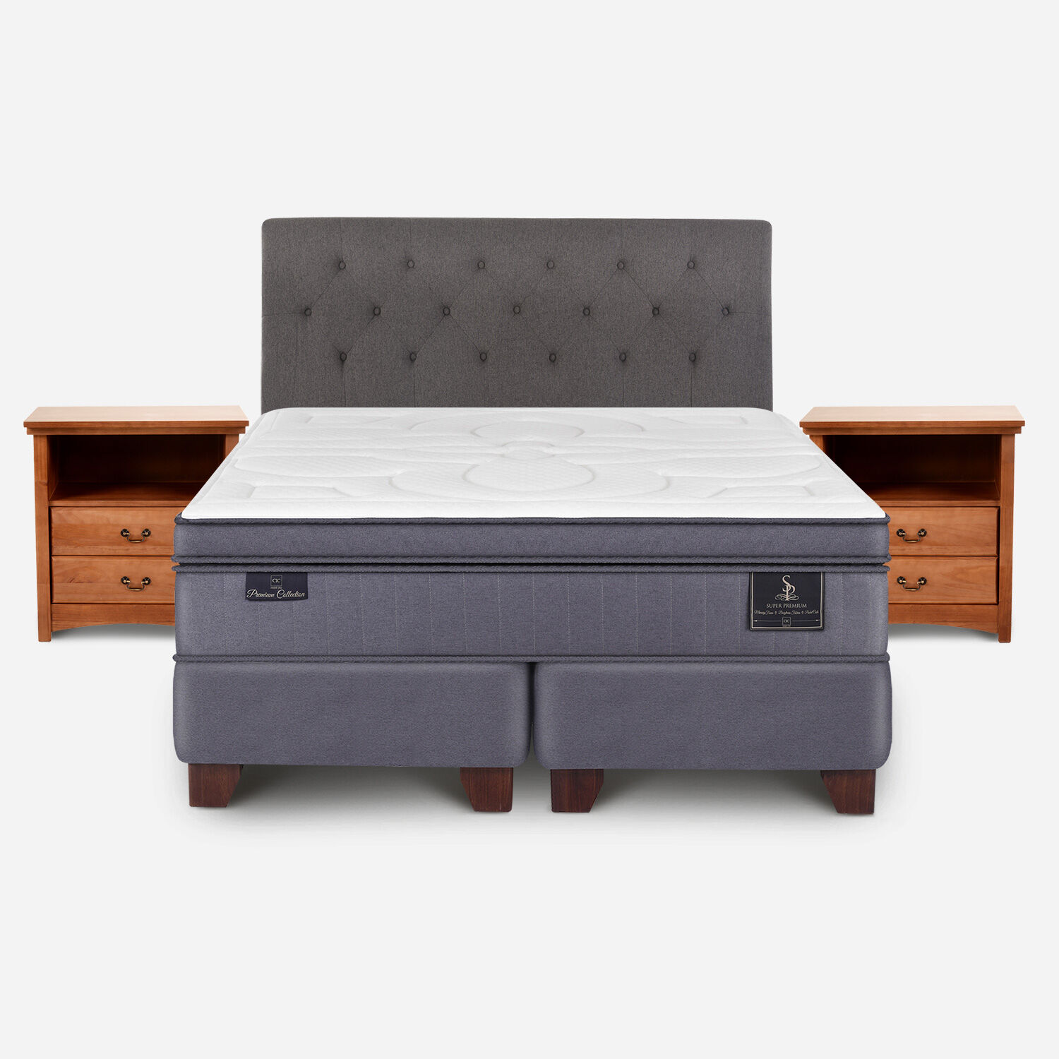 Box Spring King Super Premium + Set Kavery