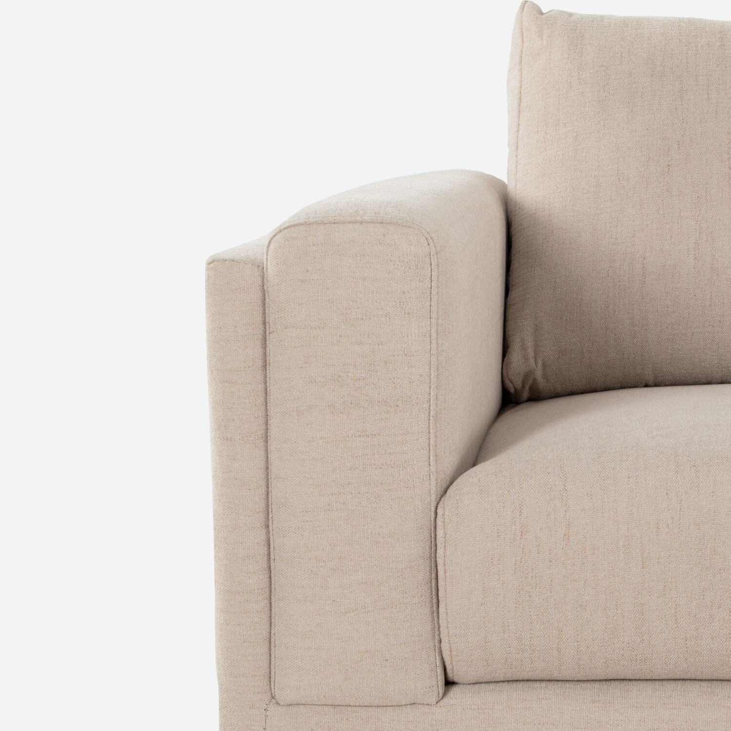 Sof&aacute; Seccional Esquinero Beige Mar&iacute;a Repreve