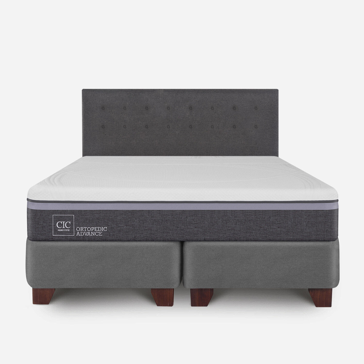 Box Spring King Ortopedic Advance + Respaldo &Eacute;ufrates