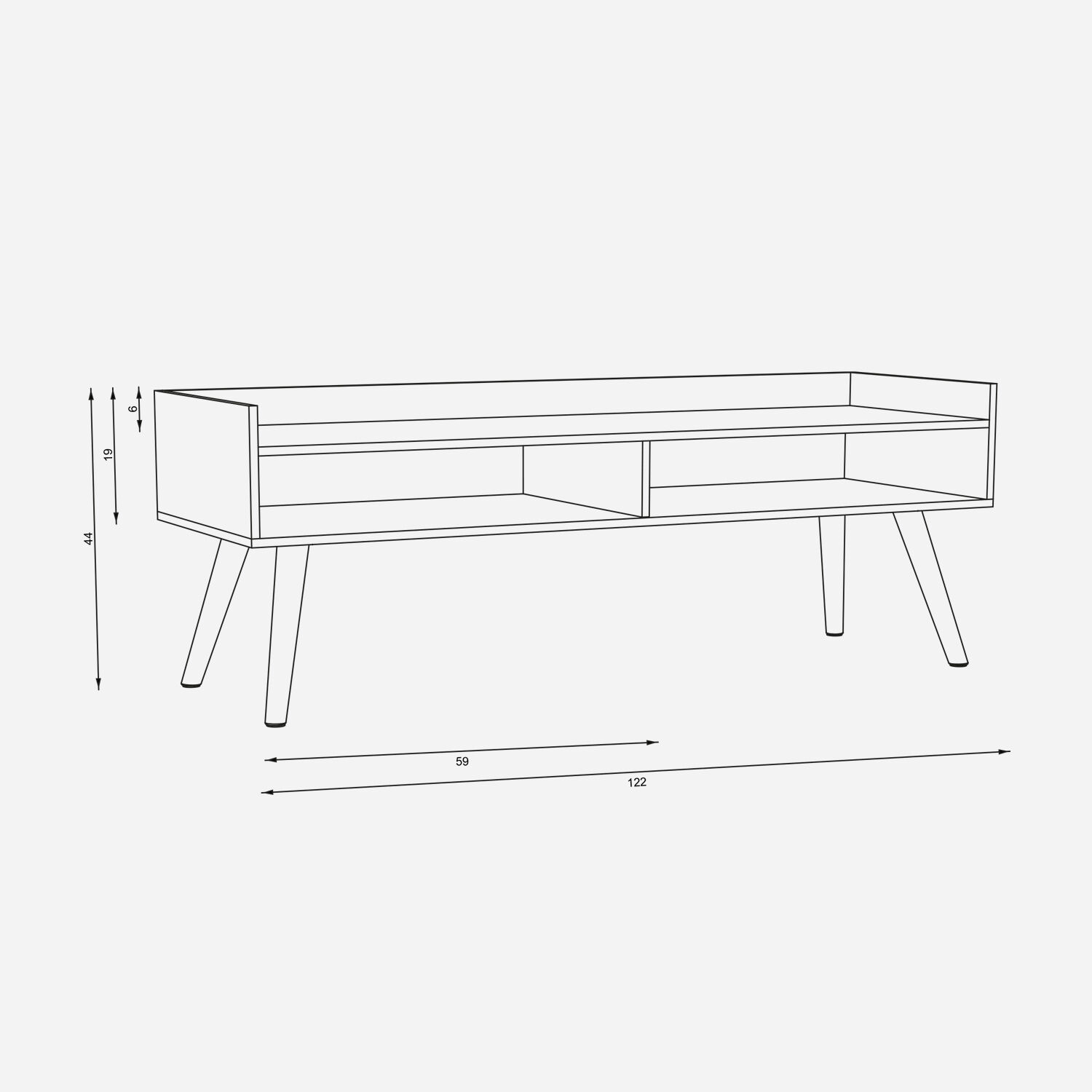 Rack Standford Barras Nogal Africano