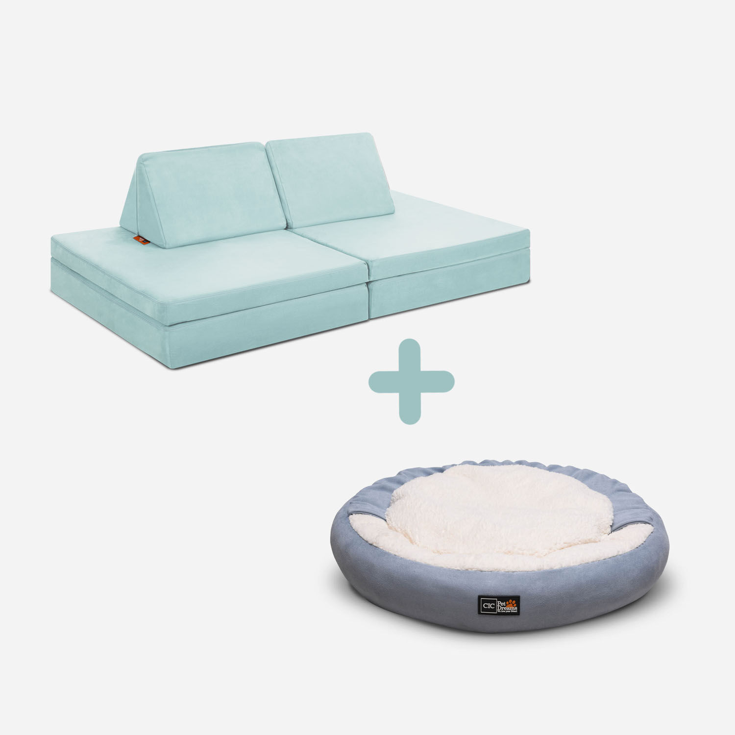 Pack Colchonetas CIC Kids Brook Green + Cama Mascota Cobija