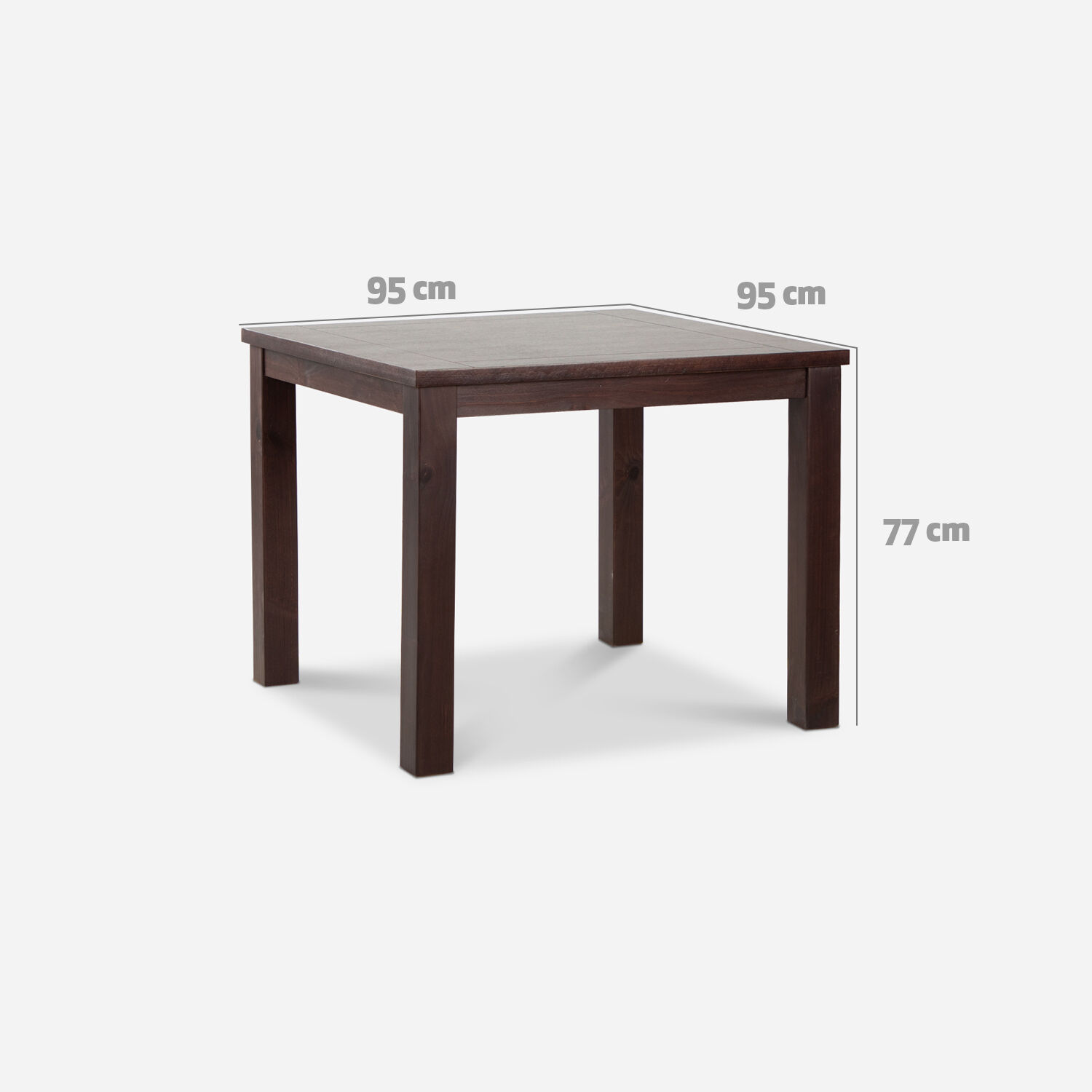 Comedor 4 Sillas Ñuble Chocolate - Tela Beige