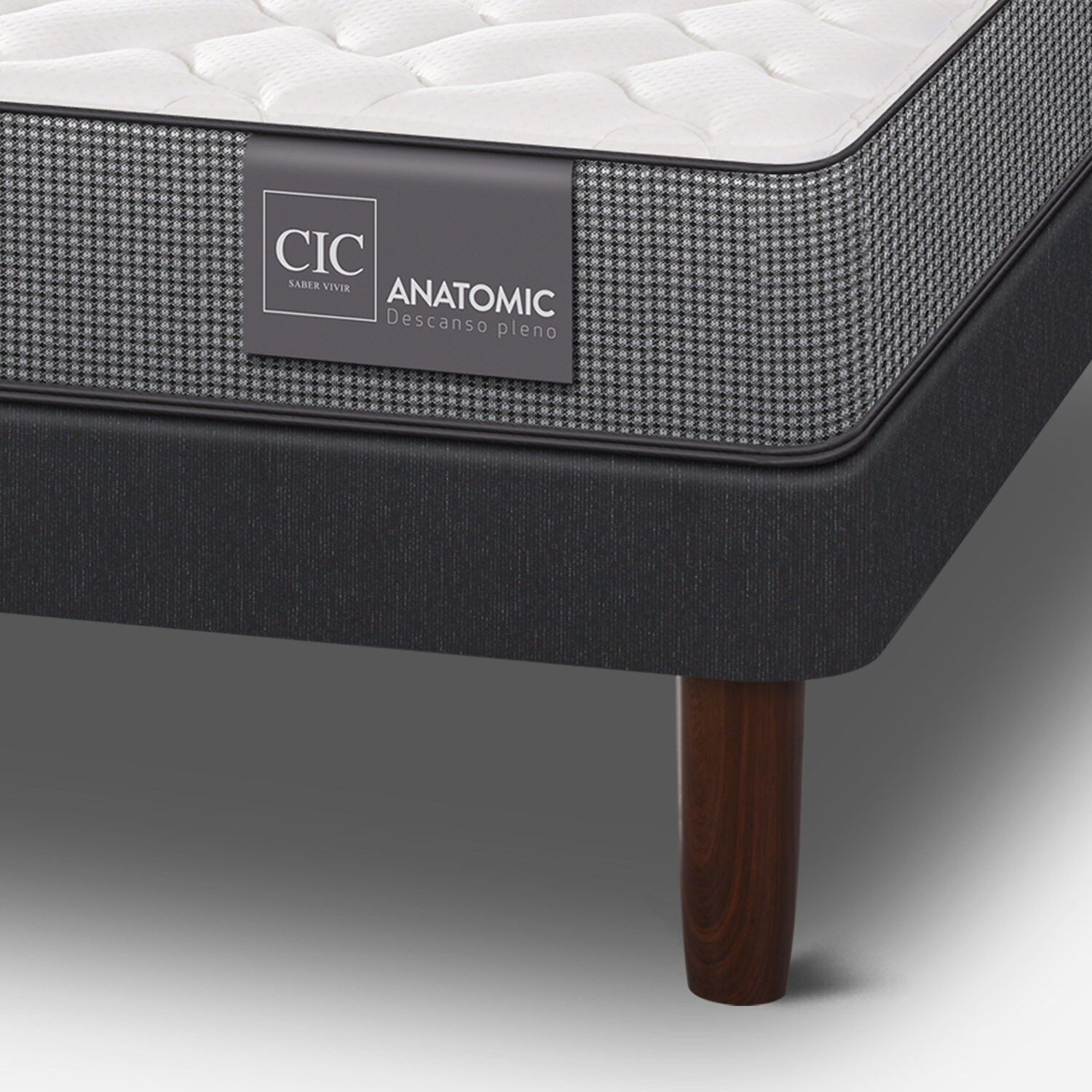 Cama Europea 1.5 Plazas Anatomic + Set Olmo