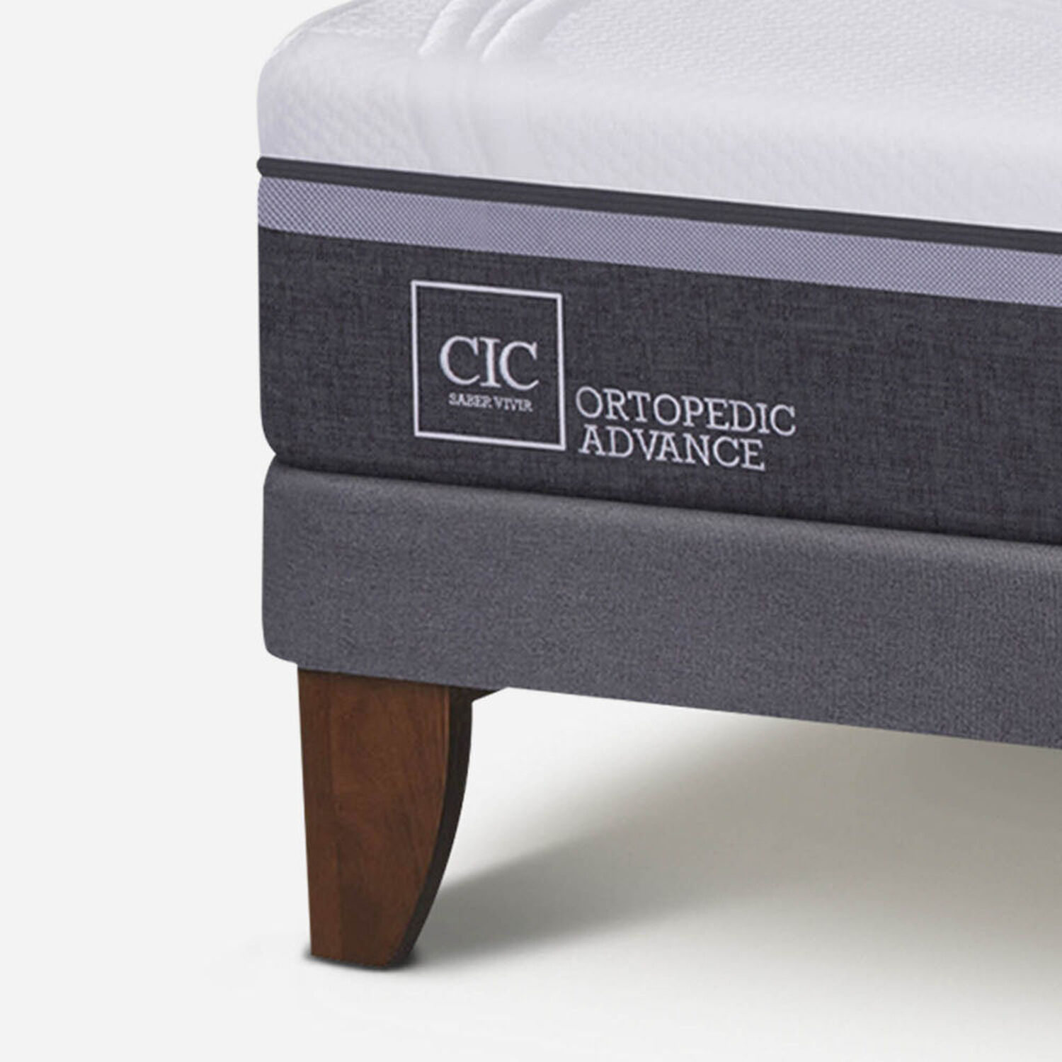 Cama Europea 2 Plazas Base Dividida Ortopedic Advance + Respaldo Milán Caramel