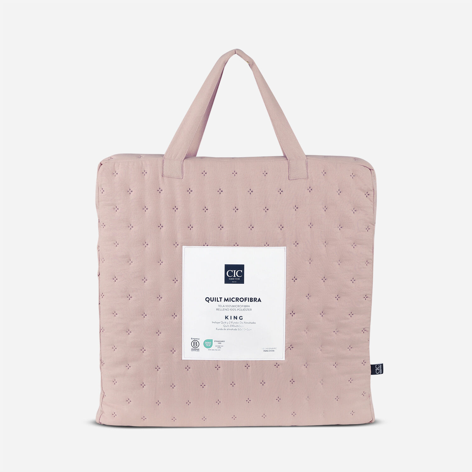 Quilt King Microfibra Rosa