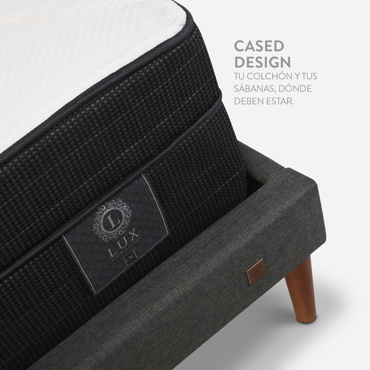 Cama Europea Curve King Lux