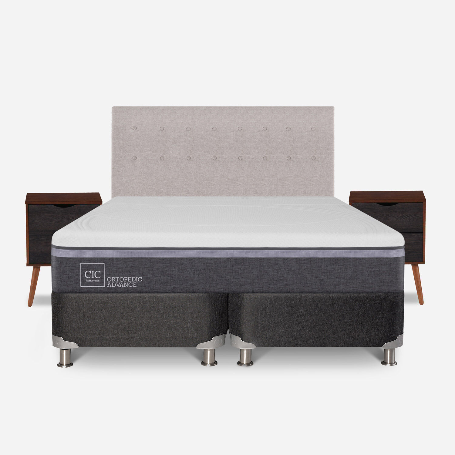 Box Spring King Ortopedic Advance 5 Zonas + Set Tigris