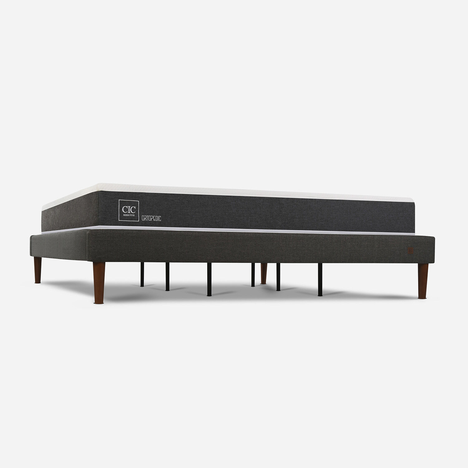 Cama Europea Curve King Ortopedic + Set &Eacute;ufrates + Almohada