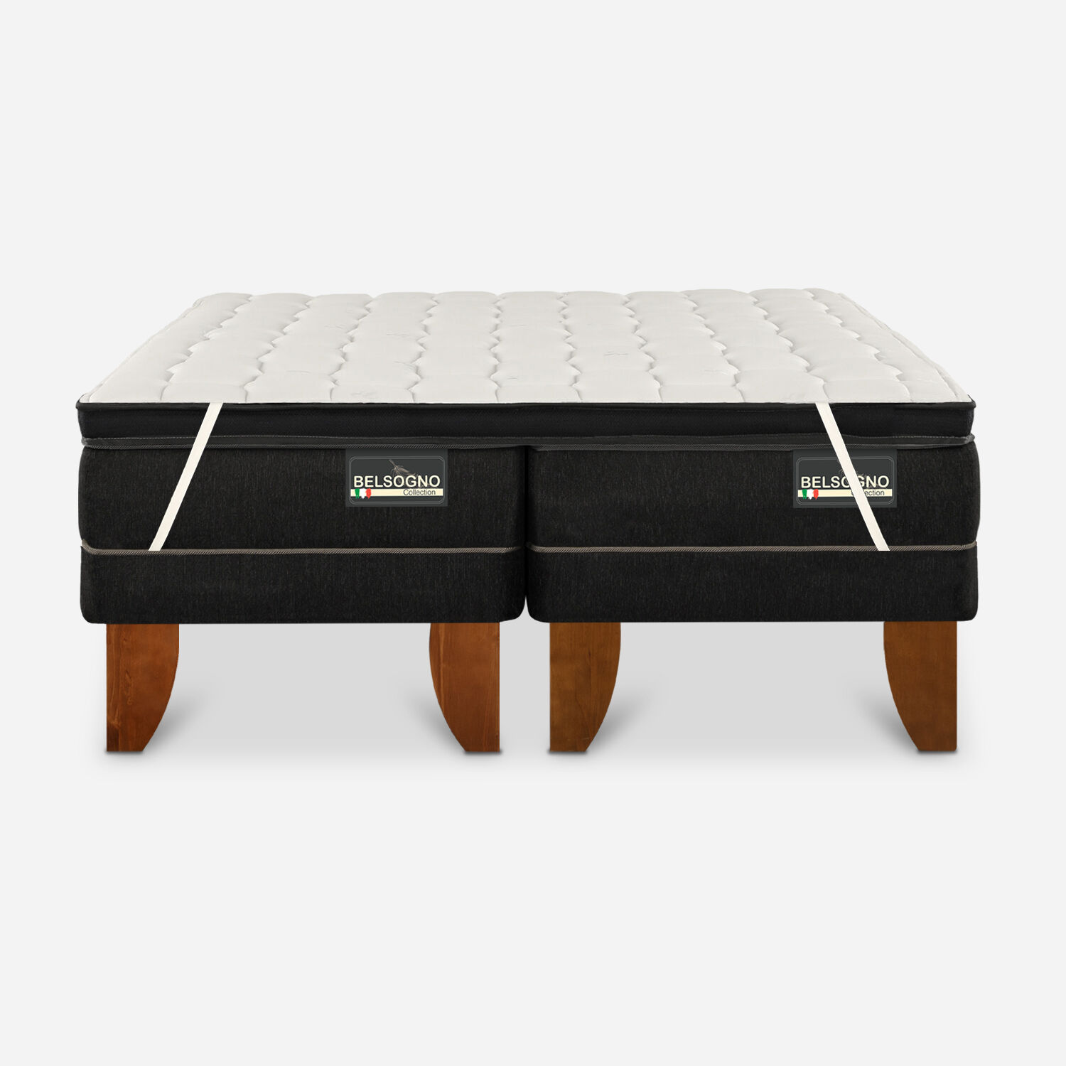 Duplex Cama Europea Belsogno 0,75 x 1,90 Lite con Topper