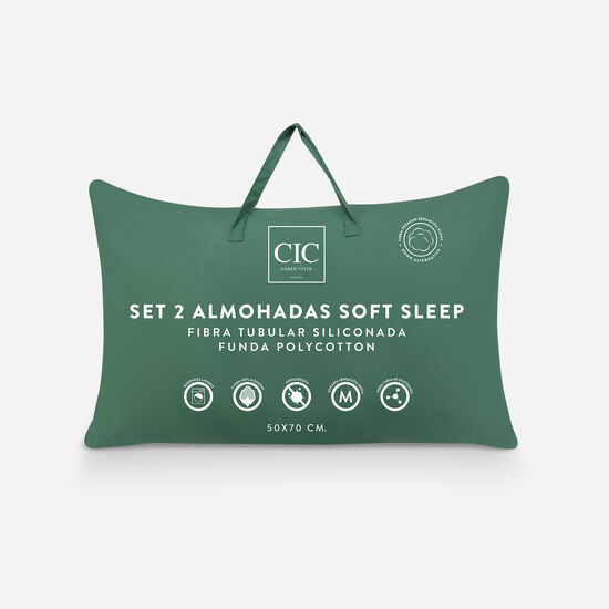 Set 2 Almohadas Down Alternative Soft Sleep 50 X 70 cm