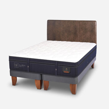 Cama Europea King Super Premium + Respaldo Baker