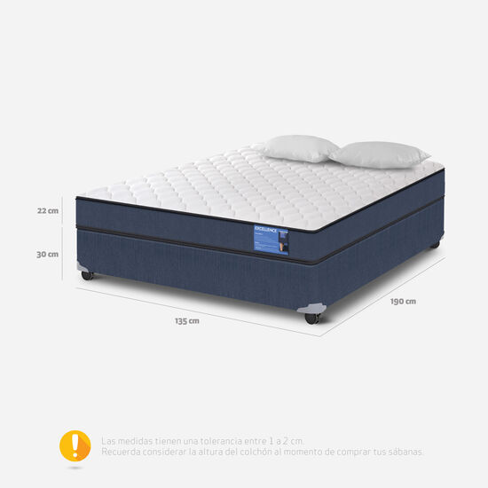 Cama Americana Full Excellence + Almohada