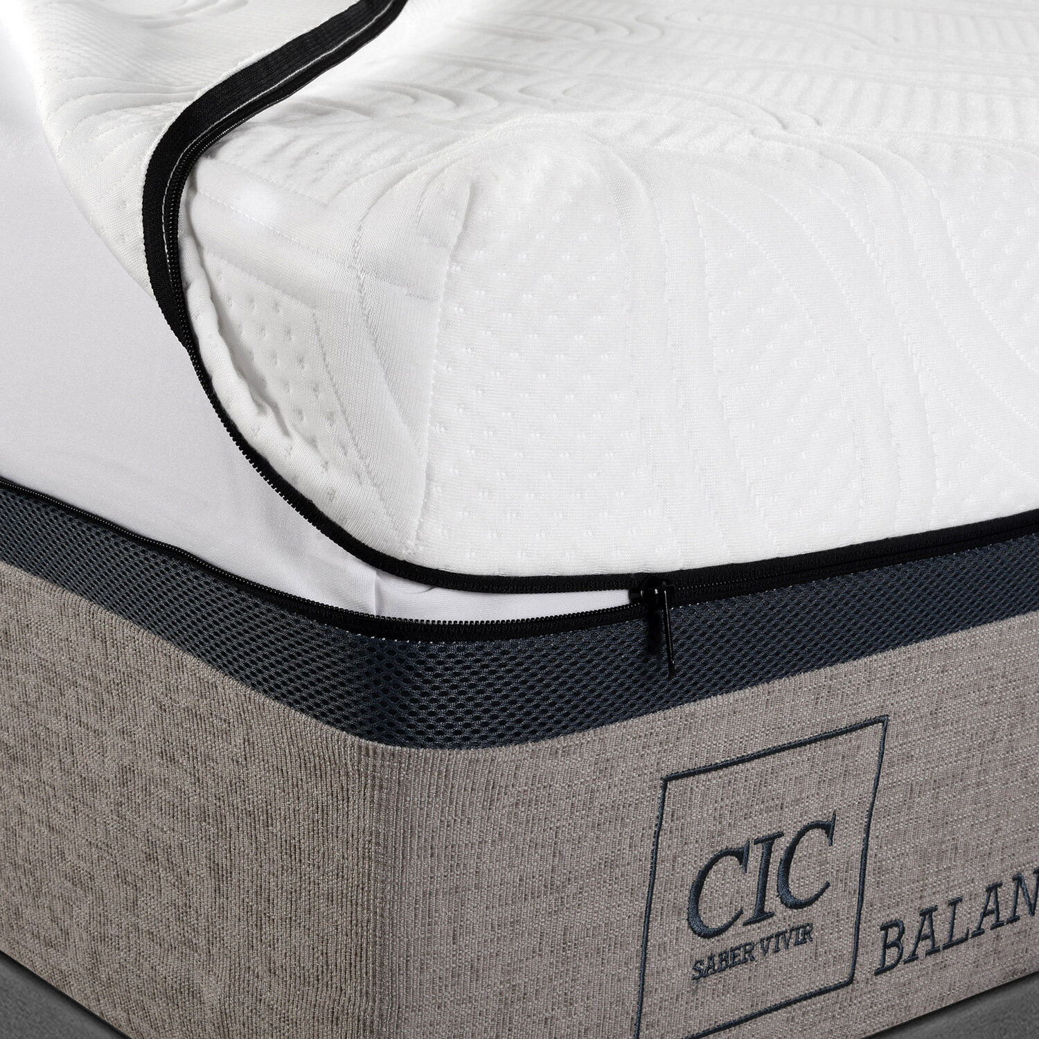 Box Spring 2 Plazas Balance Base Dividida + Set &Eacute;ufrates