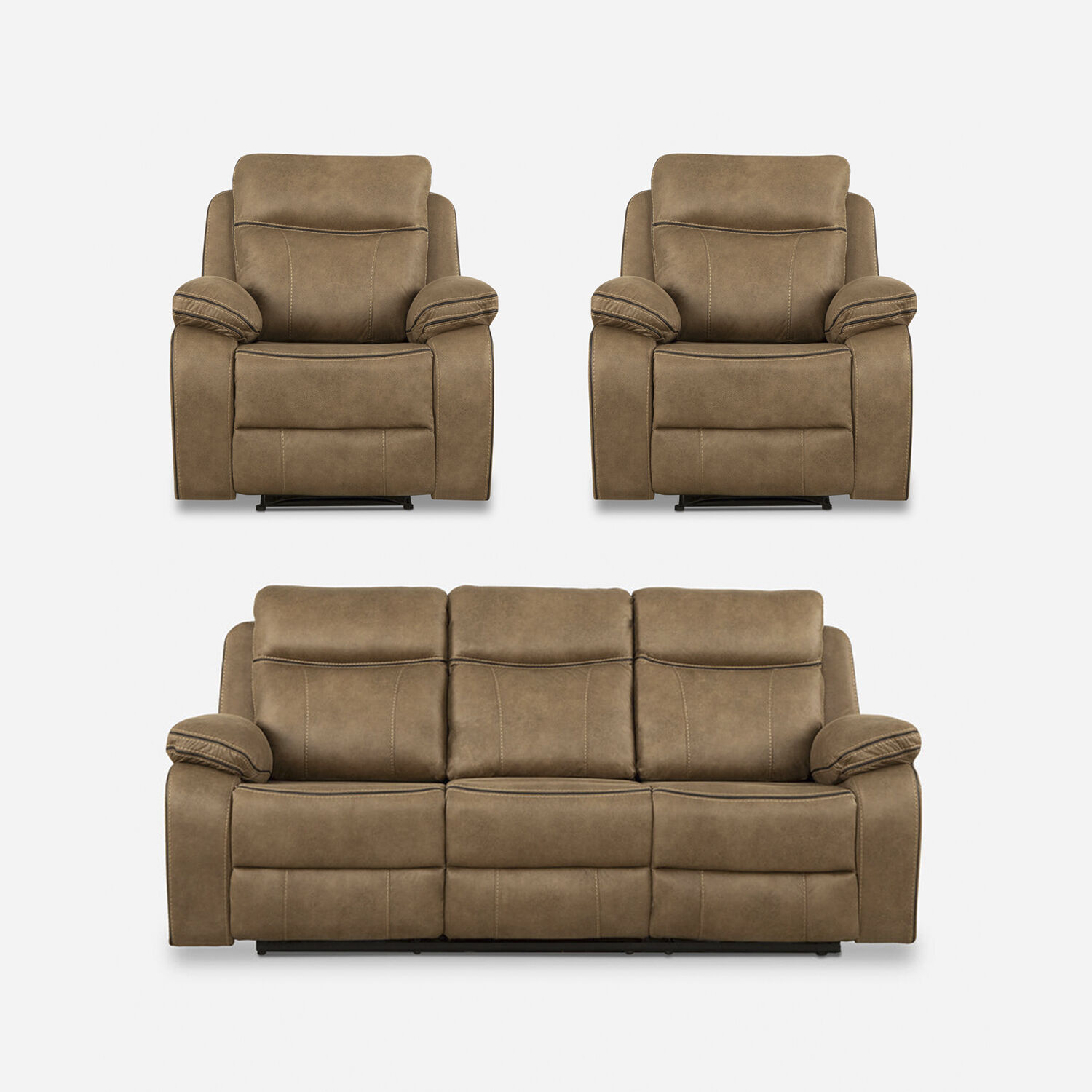 Juego reclinables Sevilla 3 y 1 cuerpo x2